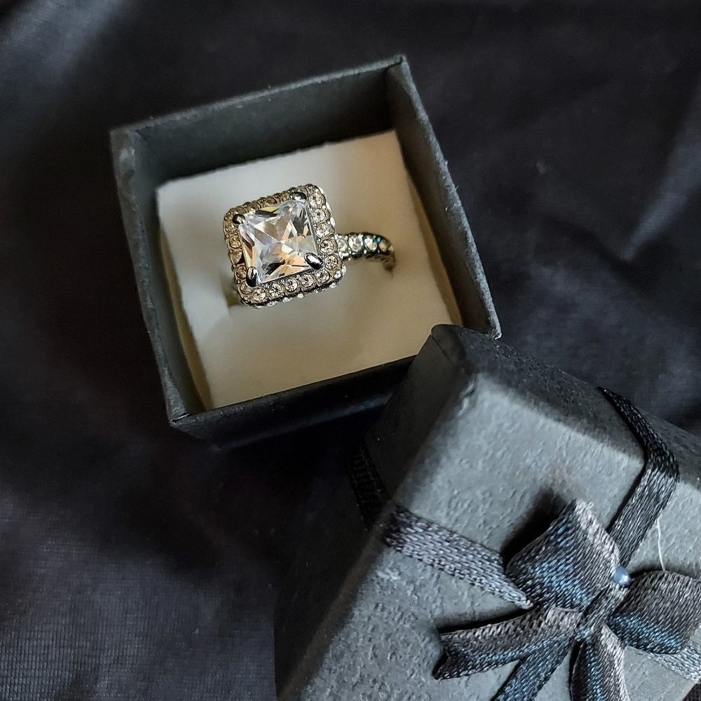 Princess Cut Cushion Diamond Ring